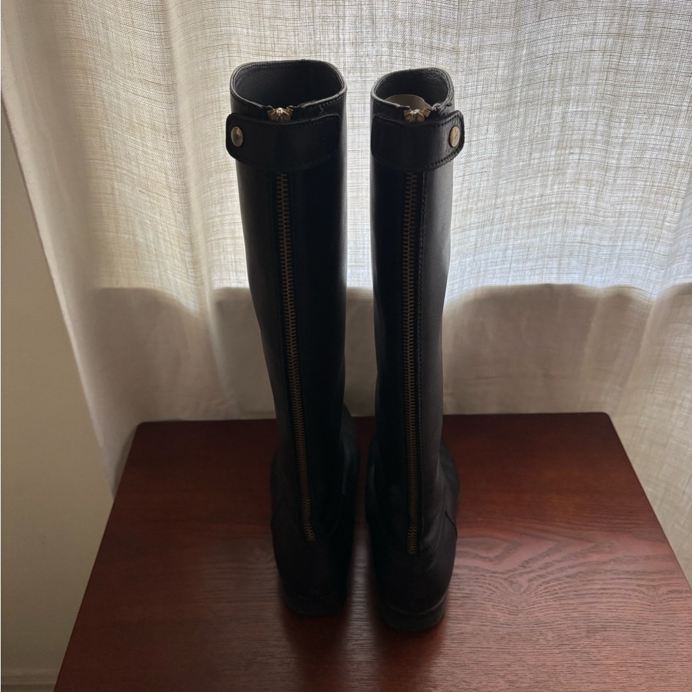 J. Crew Tall Black Leather Riding Boots - Picture 4 of 8